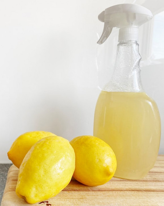 vinegar lemon cleaning solution